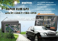 15 ans usine 7 "Hd écran tactile 256 mo 8g voiture Gps Navigation système Wince Fm Mp3 Mp4 lecteur carte gratuite Gps 3d voiture Gps Navigation