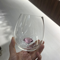 Maßgefertigter 450ml Hochborosilikat Einschichtiger Fußloser Eiförmiger Glas-Weinbecher