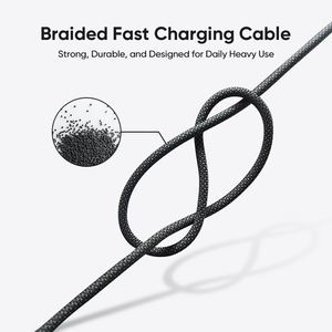 New PD 100Watt nylon bện 1m chiều dài USB A để Loại C nhanh chóng sạc cáp Adapter Sạc nhanh cáp với LED hiển thị - Product Image 3