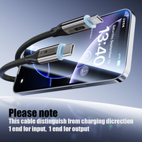 Câble USB Type-C vers Type-C OEM 140W, tous protocoles, conducteur en cuivre pur, tressé en nylon flexible, charge rapide et transfert de données pour iOS