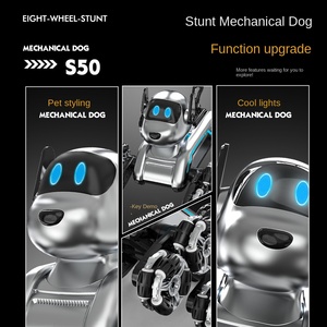 Cross-Biên Giới Tám-Bánh Xe Diễn Viên Đóng Thế Robot Con Chó Cơ Khí Biến Dạng Điều Khiển Từ Xa Đồ Chơi Cho Trẻ Em Trí Tuệ Nhân Tạo RC Xe - Product Image 4