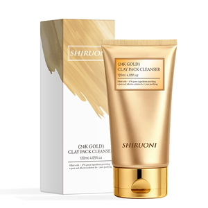 Mascarilla Facial de Arcilla Limpiadora Profunda OEM con Niacinamida y Oro de 24K <span class=keywords><strong>para</strong></span> Mejorar el Tono de la <span class=keywords><strong>Piel</strong></span> - Product Image 1