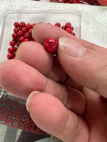 Perles de corail rouge en vrac pour la fabrication de bijoux, 4 mm, 6 mm, 8 mm, 10 mm, vente en gros