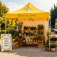Tente de Marketing Extérieure Robuste, Auvent Pliant Personnalisé pour Promotion d'Entreprise, Festivals et Stand d'Exposition en Plein Air
