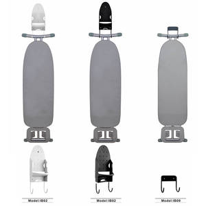 Planche <span class=keywords><strong>à</strong></span> <span class=keywords><strong>repasser</strong></span> murale professionnelle Honeyson pour hôtels, pliable, tube en acier réglable, sous-couche en feutre de coton pour salles de bain - Product Image 3