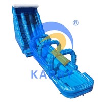Toboggan aquatique gonflable géant pour adultes, usage commercial et résidentiel, avec piscine et souffleur, haute capacité