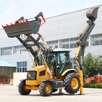 Loader Backhoe Mesin EPA Cina Pengiriman Cepat Diesel Roda Depan Mini Loader Berkualitas Tinggi Harga Murah Excavator Loader Backhoe