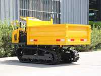 Mini tombereau de chantier compact 1,5T, type surélevé, économique, capacité 800kg/1500kg, véhicule de transport, mini transporteur sur chenilles