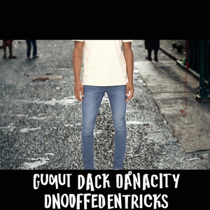 Wholesale Custom Men's Jeans High Quality Cotton Spandex Unwash Original Raw Fashion Vintage Gothic Rivet Distressed Dark Winter - Product Image 2