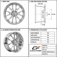 Jantes forgées concaves profondes CF 20 21 22 pouces 5*130 PCD compatibles avec Porsche Taycan Cross Turismo, moyeu personnalisé ODM