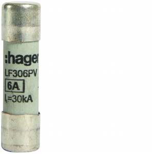 LF306PV Personalizzabile con Fusibile Fotovoltaico Hagers 10.3x38 6A 1000 V DC - Product Image 1