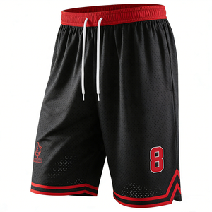 Shorts respirants décontractés de haute qualité en vente en gros Shorts d'été en maille de basket-ball imprimés personnalisés à séchage rapide pour hommes - Product Image 1