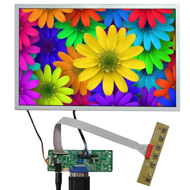 Tablet Replacement Lcd Screen High Brightness Display With Vga Pcb Board Ev121Wxm-N10 12.1" 1280X800 Lcd Screen for Advertising