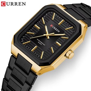 Reloj de Lujo para Hombre de Marca Superior 8457, Reloj de Cuarzo Cuadrado de Moda para Negocios con Correa de Acero, Caja de Aleación, Envío Directo - Product Image 2