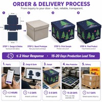 Boîtes cadeaux de Noël en gros pour fêtes, emballages cadeaux de Noël, boîtes cadeaux magnétiques avec nœud