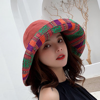 TXL313-gorro de playa transpirable para mujer, gorro de viaje, 5 colores, gorra deportiva, doble cara, de pescador