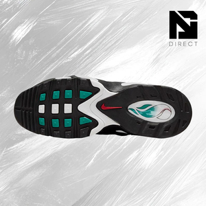 Chaussures de basketball Air Griffey Max 1 'Black Freshwater' 2025 Teal avec semelle extérieure en caoutchouc amorti, empeigne synthétique et sangle à boucle - Product Image 5