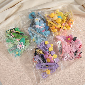 सुंदर कैंडी रंगीन फूलों के बालों की क्लिप गौण बाल बाल क्लिप छोटे लड़की के लिए बाल कटवाने के लिए तैयार - Product Image 6