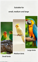 Support à oiseaux multi-niveaux avec plateau de jeu et perchoirs pour oiseaux