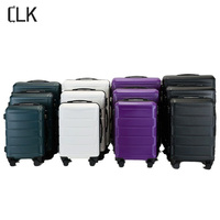 Valise de voyage rigide à 4 roues pivotantes SKD PP de luxe, durable, antivol, écologique et légère, pour la vente en gros