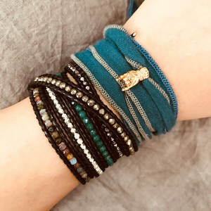 68厘米长棉纱面料项链DIY饰品制作多功能软棉丝带绳手链发饰 - Product Image 4