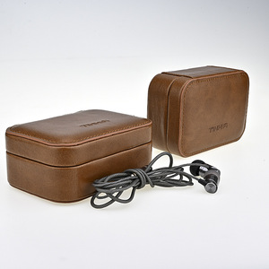 เคสหูฟังหนัง TINHEI สำหรับใส่หูฟังแบบเสียบในหู ป้องกันการสูญหาย บรรจุภัณฑ์ของขวัญ พร้อมโลโก้สั่งทำ - Product Image 1