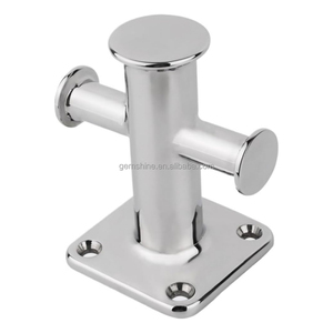Bitts e Bitte da Ormeggio <span class=keywords><strong>in</strong></span> Acciaio Inox 316SS, a Croce Singola, a Doppio Barilotto, con Base Quadrata e Ovale, per Yacht, Barche a Vela e Ormeggio Commerciale - Product Image 3