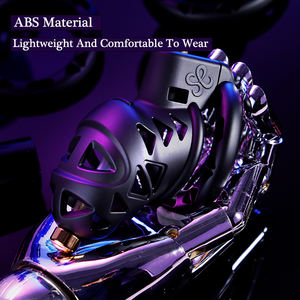 Waterdichte Abs Ratelslang Kuisheidskooi Riem 4 Maat Ring Penis Lock Zwart Mannelijke Kuisheid Slot Anale Plug Seksspeeltjes Voor Volwassenen - Product Image 5