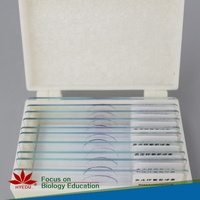 50 Pcs Botany Prepared Microscope Slides with Plant for University Education