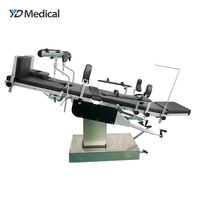 Table d'opération manuelle robuste Yuda SST-1, lit chirurgical, lit d'hôpital, soins intensifs, traumatologie, chirurgie orthopédique, réglable multi-positions, CE