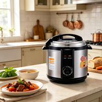 Cuisinière électrique à pression extra-large avec verrou de sécurité, multifonction, idéale pour les grandes familles et la restauration