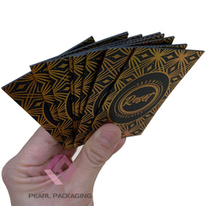 Tarjetas de regalo de negocios, pulpa de madera 100% virgen, 1,5mm, 2mm, estampado de oro holográfico negro - Product Image 3