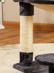 Arbre à chat en fausse fourrure de luxe, grattoir, maison, poteau à gratter, arbre à grimper pour chats, tour Cando, vente en gros par le fabricant - Product Image 4