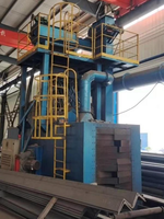 Machine de sablage à double élévateur à godets certifiée CE, avec poutres en acier soudées et convoyeur à rouleaux