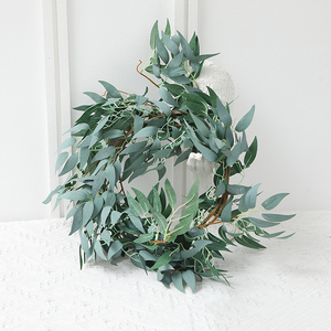 Nhà Máy Trực Tiếp Bán Buôn Nhân Tạo Khóc Liễu Lá Garland Lá Nho Cho Cây Xanh Trang Trí Đám Cưới - Product Image 3