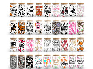 Autocollants pour tasses en plastisol, imprimés par transfert UV DTF, imperméables et lavables, avec motifs de dessins animés, fabriqués en usine d'origine. - Product Image 6