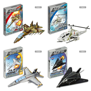 Sáng tạo máy bay loạt Tấn Công Máy bay trực thăng mô hình lắp ráp đồ chơi 3D DIY giấy thông minh ghép hình câu đố đồ chơi cho trẻ em Quà tặng exw - Product Image 2