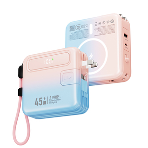 Roiskin พาวเวอร์แบงค์ PD แบบพกพา ความจุ 15000mAh 45W USB <span class=keywords><strong>C</strong></span> ชาร์จเร็ว รองรับการใช้งานกับ <span class=keywords><strong>iPhone</strong></span> 16 15 14 13 12 - Product Image 1