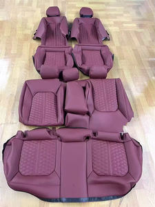 Coprisedile Completo in Pelle Nappa Viola Personalizzato per <span class=keywords><strong>Audi</strong></span> <span class=keywords><strong>A3</strong></span> - Product Image 2