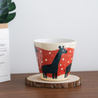 Jardinières et pots à fleurs en céramique modernes, pot à motif abstrait pour plantes d'intérieur, décoration de bureau pour la maison et le bureau