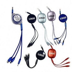 Câble Micro Type C de charge rapide réglable de haute qualité, imprimé par transfert thermique, gadget USB promotionnel personnalisé en plastique - Product Image 1