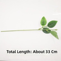 Tiges de roses artificielles en fil plastique, accessoires de branches florales avec feuilles pour mariages et Saint-Valentin, fleurs en mousse
