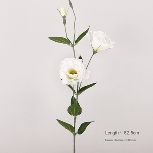 Fleurs artificielles Platycodon <span class=keywords><strong>Grandiflorum</strong></span> Fleurs simulées Table unique Bouquet de mariage Fleur de soie blanche <span class=keywords><strong>Eustoma</strong></span> <span class=keywords><strong>Grandiflorum</strong></span> - Product Image 5