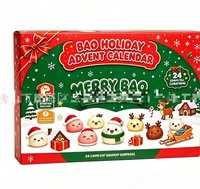 Calendrier de l'Avent Squishy de Noël 2026 : Amusez-vous à presser les petits pains moelleux et souple