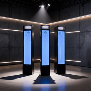 Réfrigérateur commercial à porte vitrée, ultra-fin, à température unique, <span class=keywords><strong>avec</strong></span> affichage numérique vertical et refroidissement par compresseur - Product Image 5