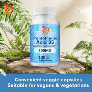 Cápsulas de Ácido Pantoténico B5 al por Mayor de Fábrica, con Ácido Pantoténico, Apoya el Metabolismo de Grasas, Carbohidratos y Proteínas - Product Image 4