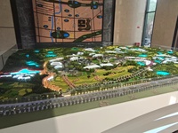 Modèle dynamique en cristal pour musée, table de sable pour l'urbanisme, modèle de planification et de conception de zones de développement