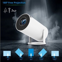 Projecteur intelligent Android 1080P natif, mini WiFi 5G portable, 1+8 Go, prend en charge la vidéo 4K, pour cinéma maison, bureau, vente en gros
