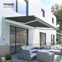 Auvents rétractables en aluminium pour applications commerciales et résidentielles Hooeasy, pare-soleil imperméable, auvent à cassette pliable pour toit