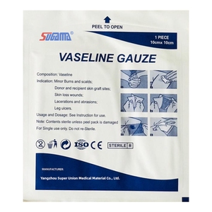 100% coton de haute qualité gaze de paraffine fabrication professionnelle pansement consommable jetable médical pour le soin des plaies - Product Image 4
